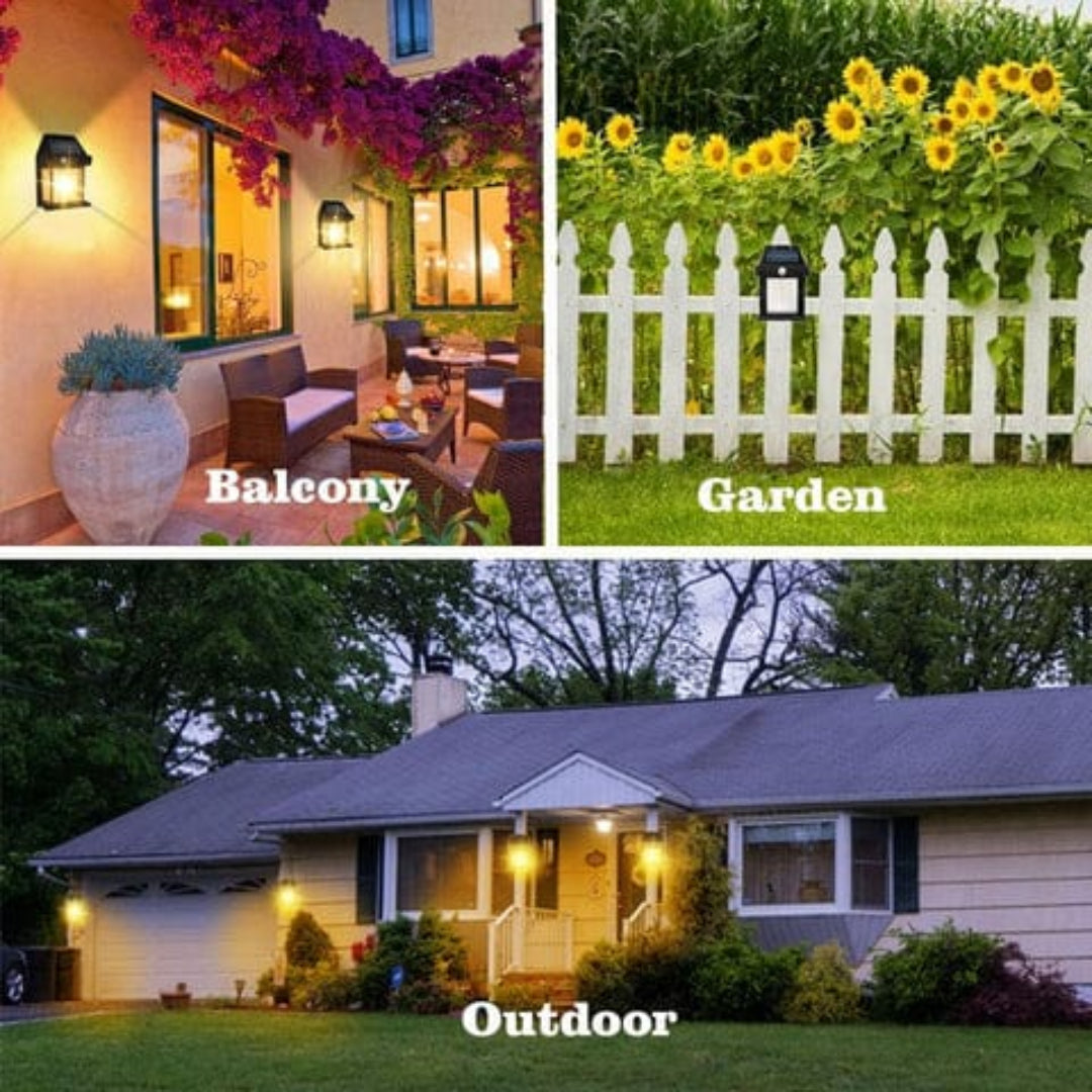 Solar Wall Lights  Lamp Outdoor Wireless Dusk To Dawn Porch Lights Fixture Solar Wall Lantern With 3 Modes  Motion Sensor Waterproof Exterior Lighting With Clear Panel (1 Pc )