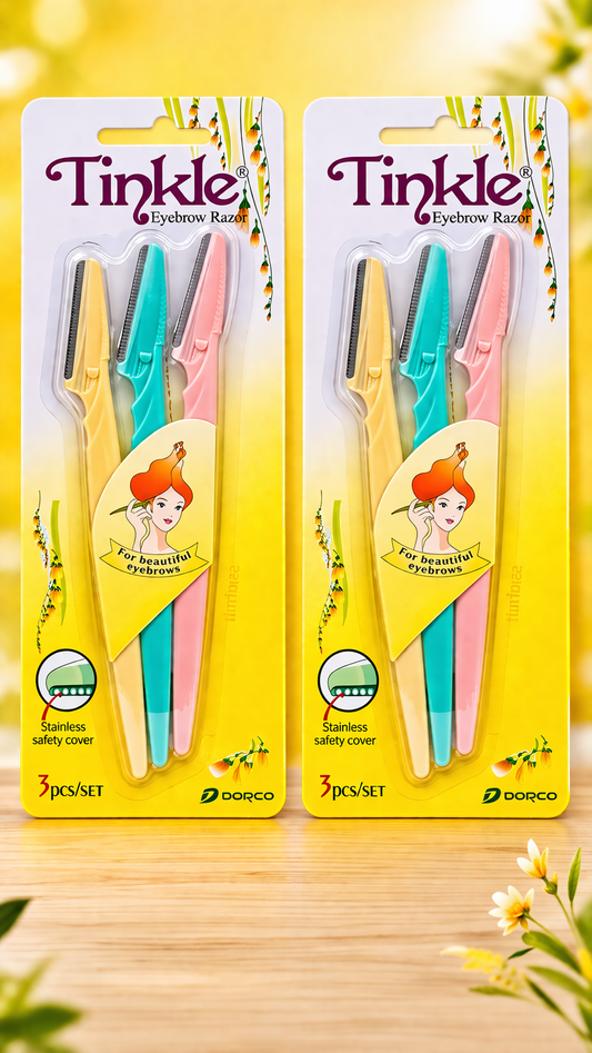 Eyebrow & Face Razor for Women (6 Pcs) – Sharp Stainless Steel Blades | Painless Facial Hair Remover & Dermaplaning Tool