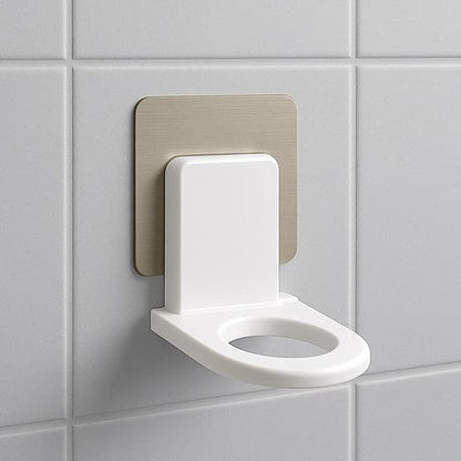 Wall Mounted Self Sticky Hooks For Body Wash Shampoo Bottle Wall Storage Strong Adhesive Hook Power Plug Socket Hanger Holder Multi Color (1pc)