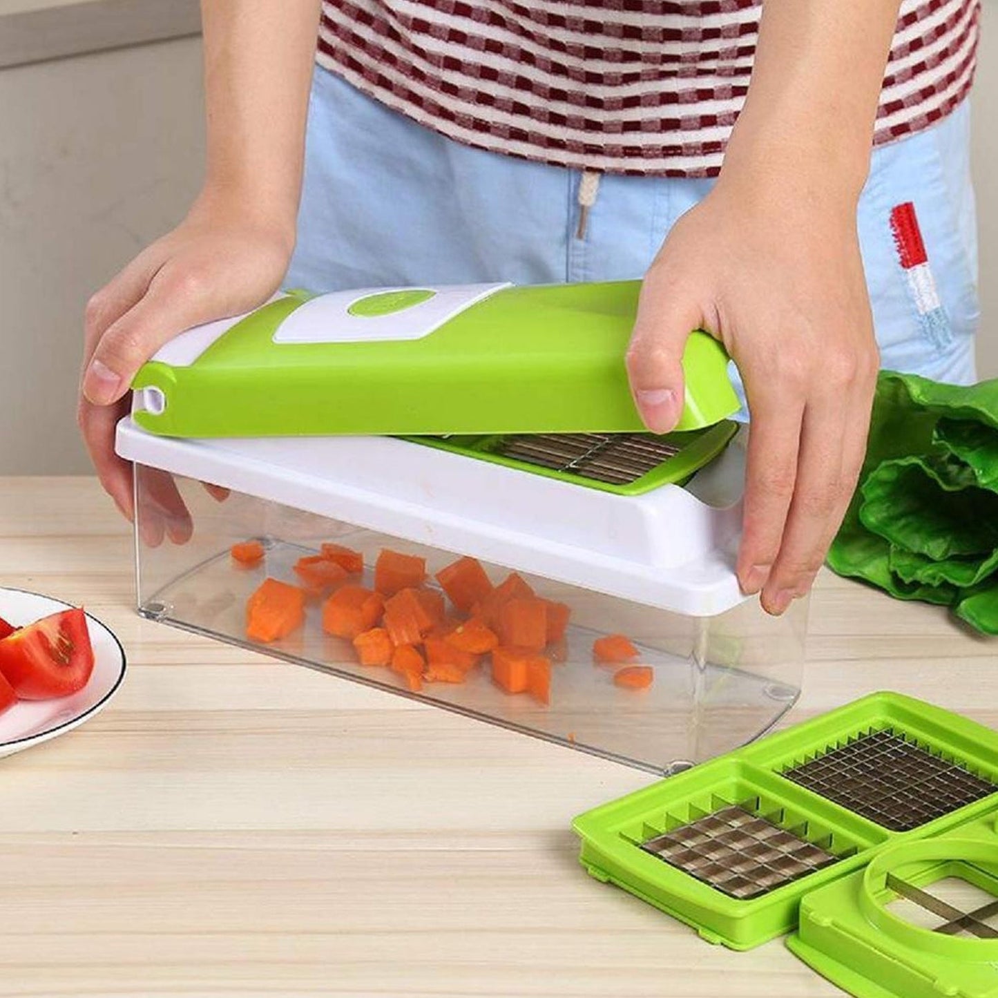Kitchen Multipurpose 13 in 1 Vegetable and Fruit Chopper/Cutter/Greater/Slicer