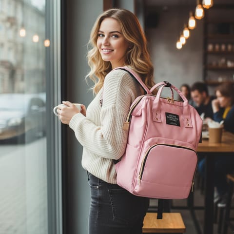 KLICKKART Multipurpose Large Capacity Moms Backpack Diaper Bag (1 Pc  17 Pocket  Big)