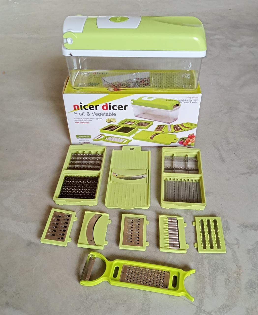 Kitchen Multipurpose 13 in 1 Vegetable and Fruit Chopper/Cutter/Greater/Slicer