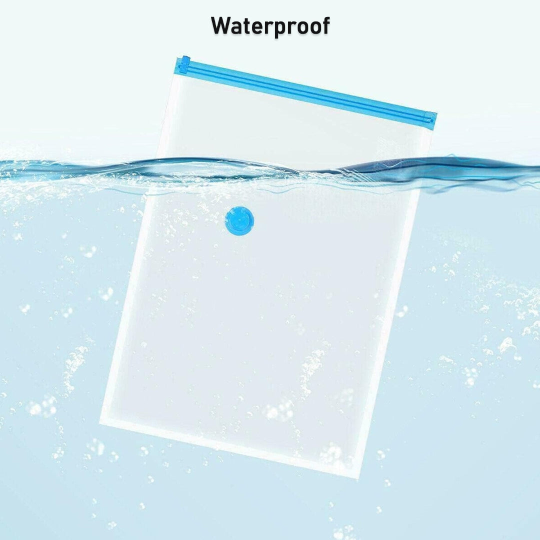 KLICKKART Vacuum Storage Bags With Suction Pump  Shirt Clips - Vacuum Bags - Big Capacity Vacuum Seal Bags For Travel Clothes Blankets Pillows Compression Bags  Space Saver Vacuum Storage Bags (5 Pcs Set)