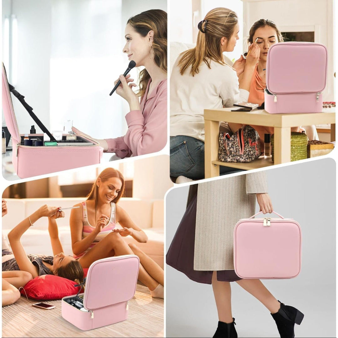 KLICKKART Premium Led Light Makeup Organizer Box