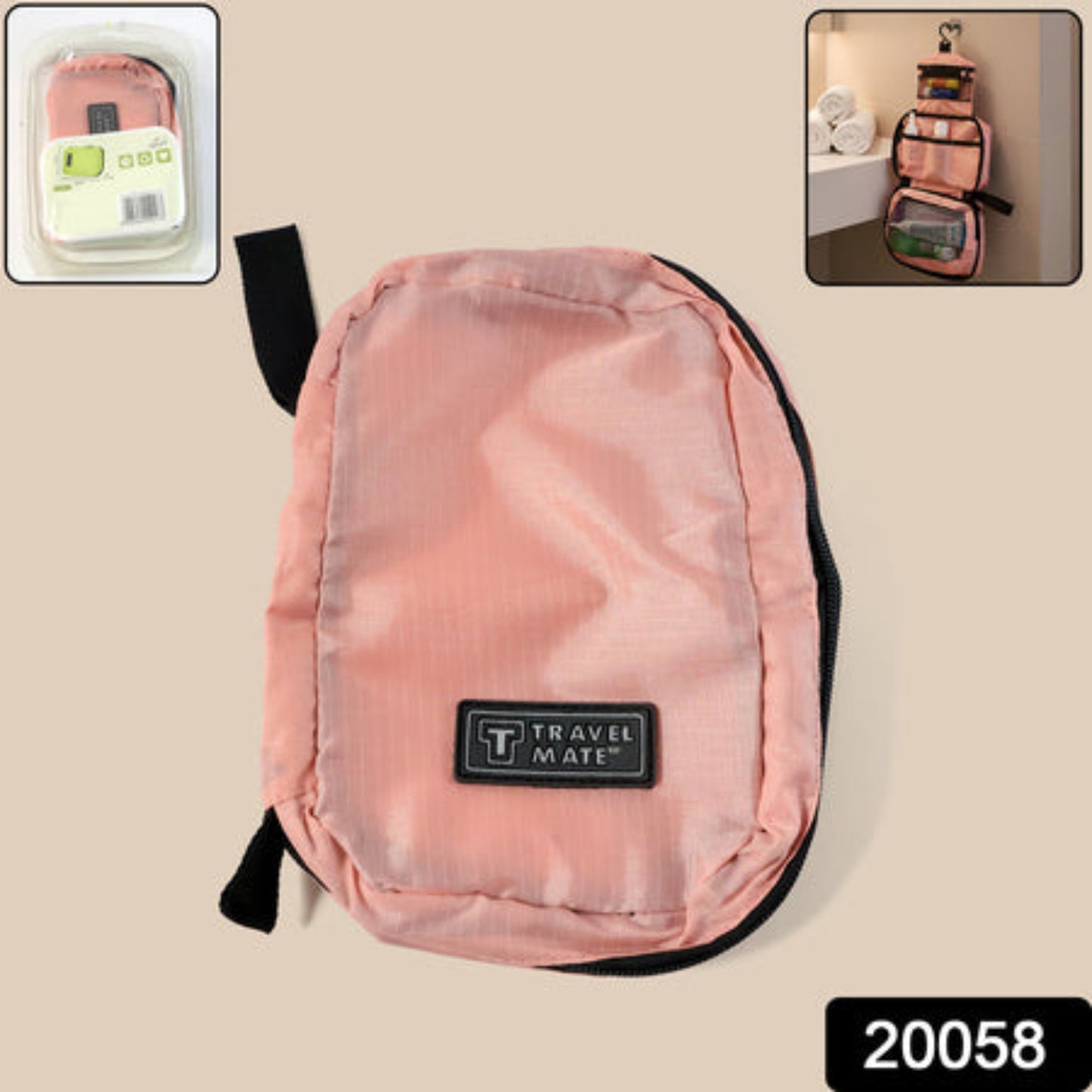 KLICKKART Premium Travel Mate Hanging Toiletry Bag (1 Pc)