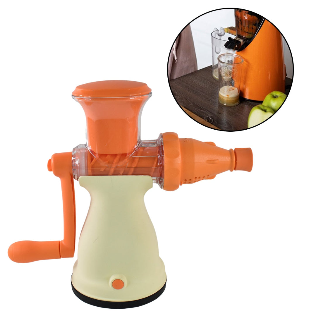 KLICKKART Apex Manual Carrot And Fruit Juicer  Heavy-duty (1 Pc With Glass)