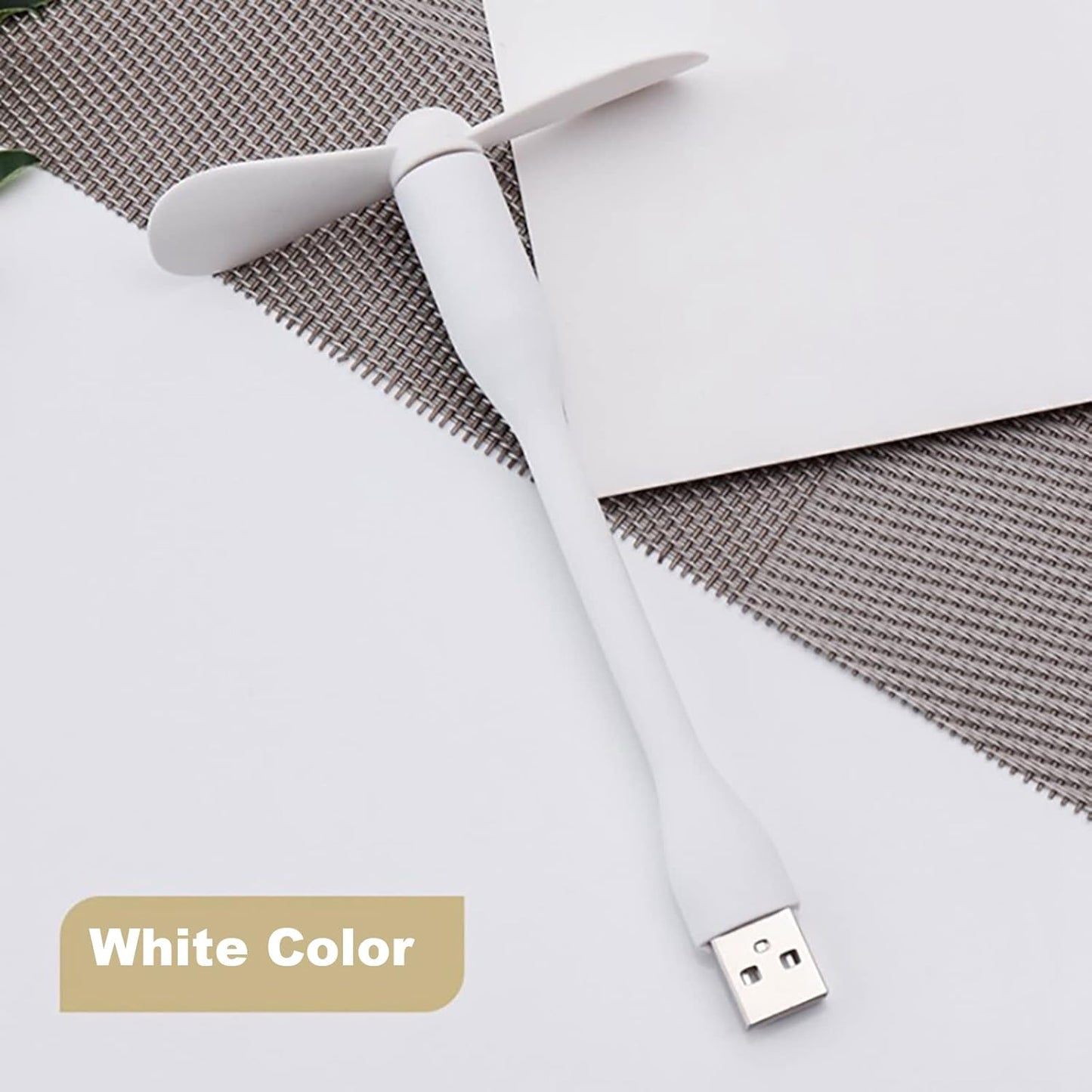 KLICKKART Portable Mini Usb Fan - Usb Light - Usb 3 Hub Port Combo